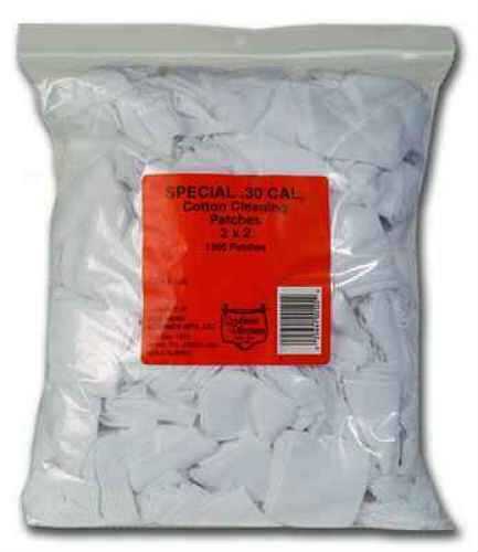 Cotton Knit Cleaning Patches Special .30 Caliber 2X2 - Bulk Bag 1000 Per